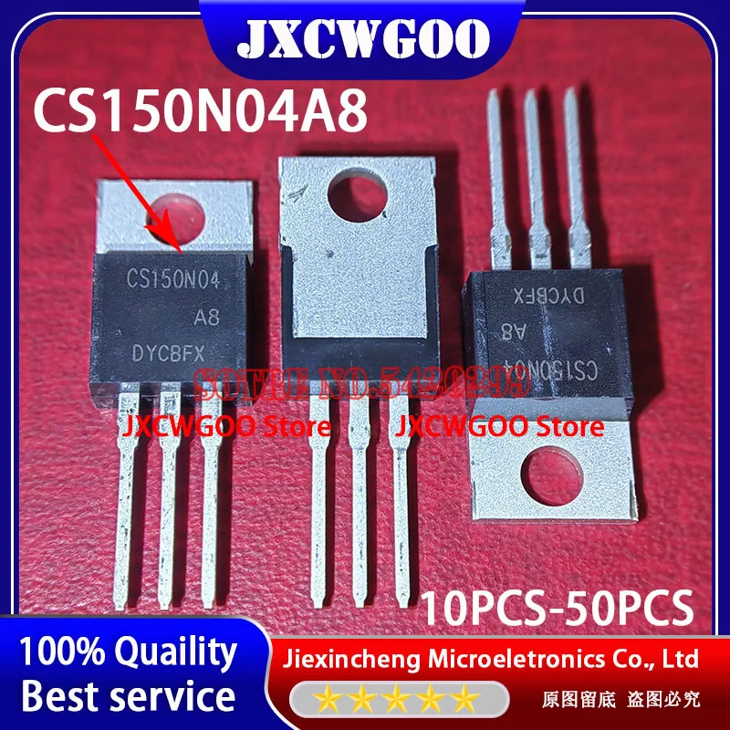 10PCS-50PCS CS150N04A8 CS150N04 TO220 MOSFET New orignal