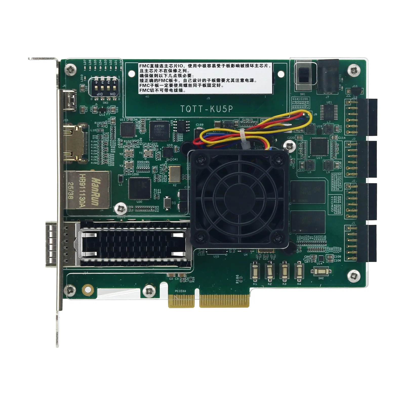 Good GOOD HamGeek XCKU5P Development Board + AD9361 RF Module FMCPCIE3.0 H-DMI-compatible 100G Gigabit Ethernet for FPGA Develop