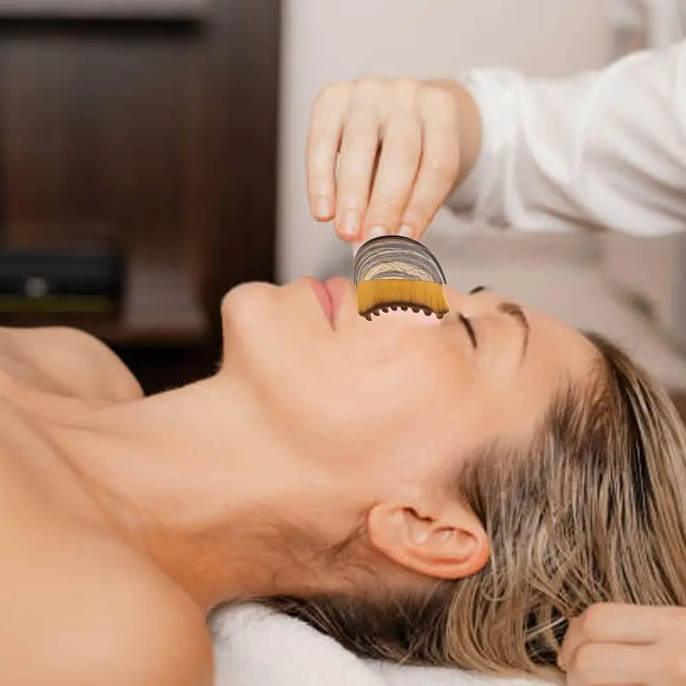 Portable Lymphatic Contour Face Brush Multi-function Facial Sculpting Tool Lymphatic Drainage Massager for Face