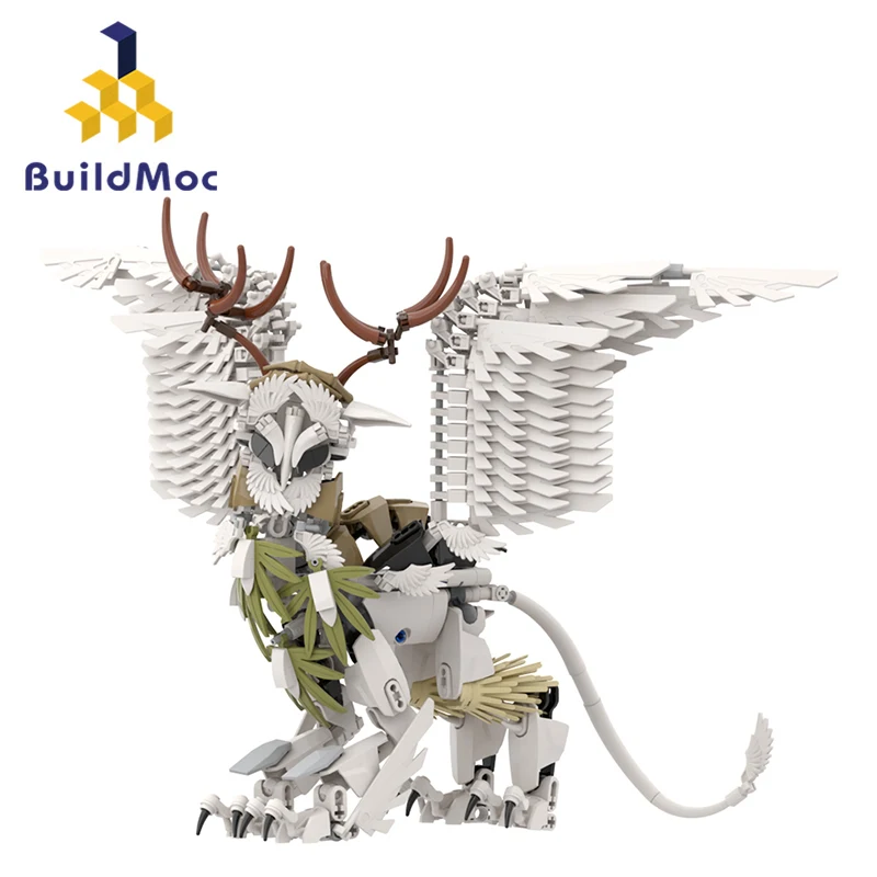 Buildmoc Ideeën Elfen Griffin Lion Eagle Monster MOC Set Bouwstenen Kits Speelgoed voor Kinderen Kids Geschenken Speelgoed 470PCS Bricks