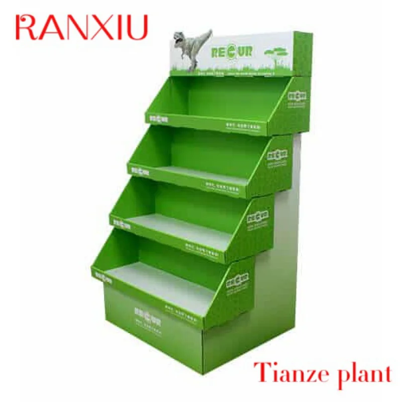 

CustomCustom Retail Store Paper Pos Carton Folding Cardboard Cardboard Display Stand Floor Display Shelf