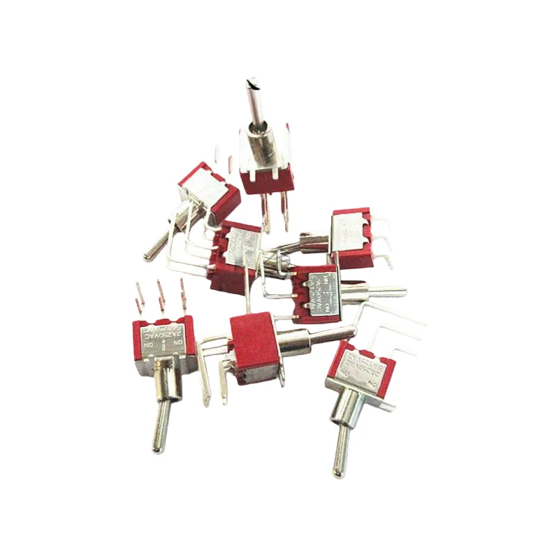 6MM toggle switch, bent-pin toggle, side-bent/straight-bent toggle switch, toggle switch MTS-102C4/C3