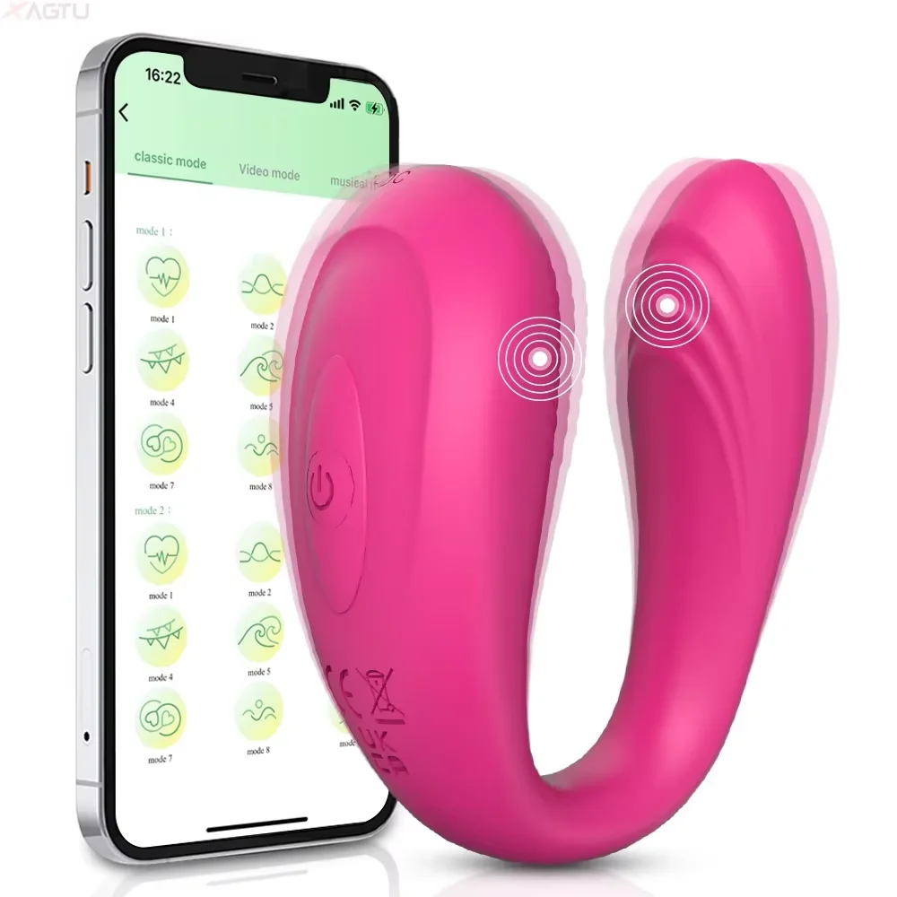 APP Bluetooth Control Vibrator Female for Couple G Spot Clitoris Stimulator Wearable Panties Adult Goods Sex Toys for Women