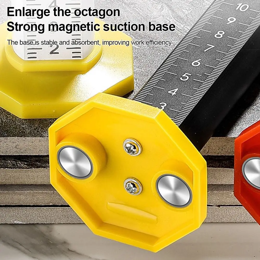 High Precision Level Ruler Magnetic Aluminum Alloy Tile Leveling Tool Dual Use Level Bubble Height Gauge Home Renovation