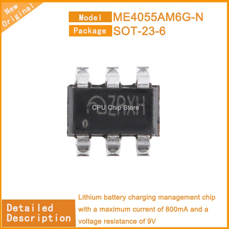 50Pcs/Lot  New Original  ME4055AM6G-N  ME4054BM5G-N  Lithium battery charging management chip  with a maximum current of 800mA