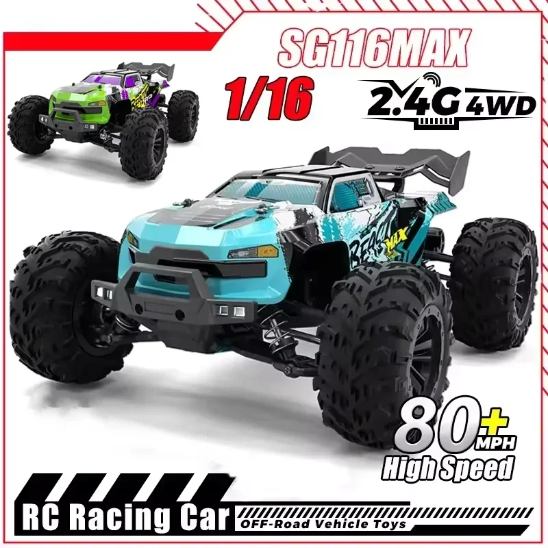 New SG116 MAX/PRO RC Car Brushless 4WD Car 80KM/H Professional Racing Car 2.4G High Speed Off-Road Drift Cars Remote Control Toy