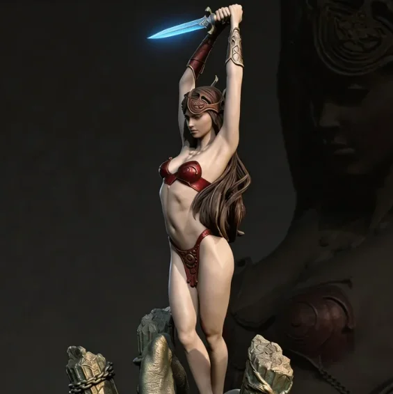 

Overall heights 85mm 100mm 125mm Resin Model Kit Colorless Self Assembled Doll (3D Printed) TD-7703/3D