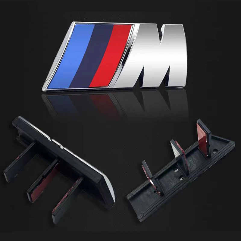 3D Car Front Grille M Badge Emblem Decoration Accessories For BMW F15 G05 F16 G06 F25 G01 G08 F26 G02 F07 F10 G07 G20 G30 G32