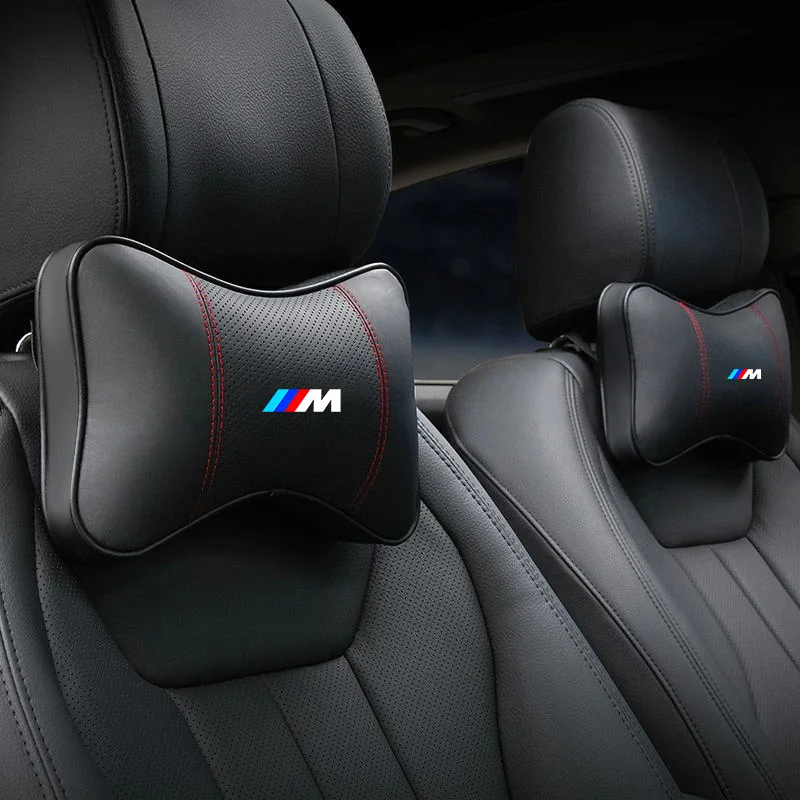 Автомобильная подушка на подголовник, протектор ремня безопасности для BMW Performance M Power E90 E91 E92 X3 X5 X6 M3 M5 E46 E39 F30 E60 F10 G30