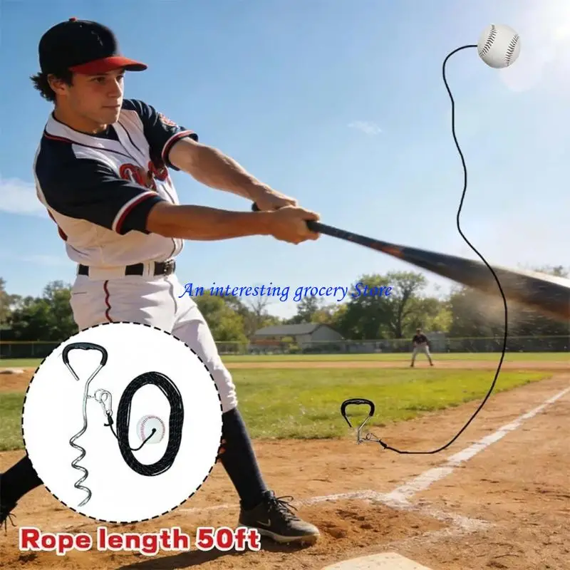 652D Alloy Steel Baseball Swings Practice Hitting Trainer Tool With Quick Reset Features For Continuous Batting Practice