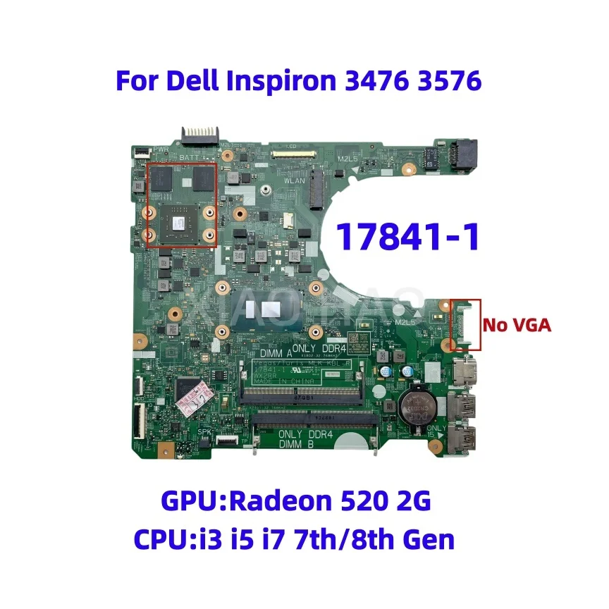 placa-base-para-ordenador-portatil-dell-inspiron-3476-3576-17841-1-wx2rr-con-cpu-i3-i5-i7-de-7ª-8ª-generacion-radeon-520-2g-gpu-cn-0yjrtw-01wrxj