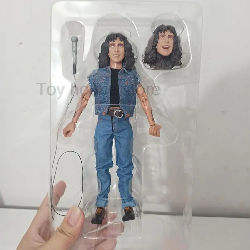 Figurka kolekcjonerska NECA Angus Young, wokalista zespołu Bon Scott, model akcji 8-calowy, zabawka do ekspozycji