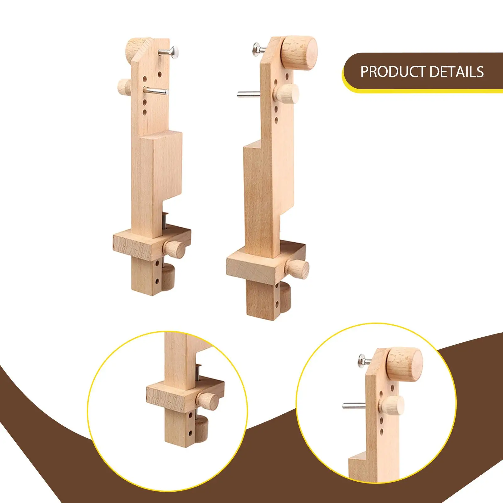 

Desktop Rotation Embroidery Hoop Rack Adjustable Stitch Holder Stand for Sets for Embroidery Beginners