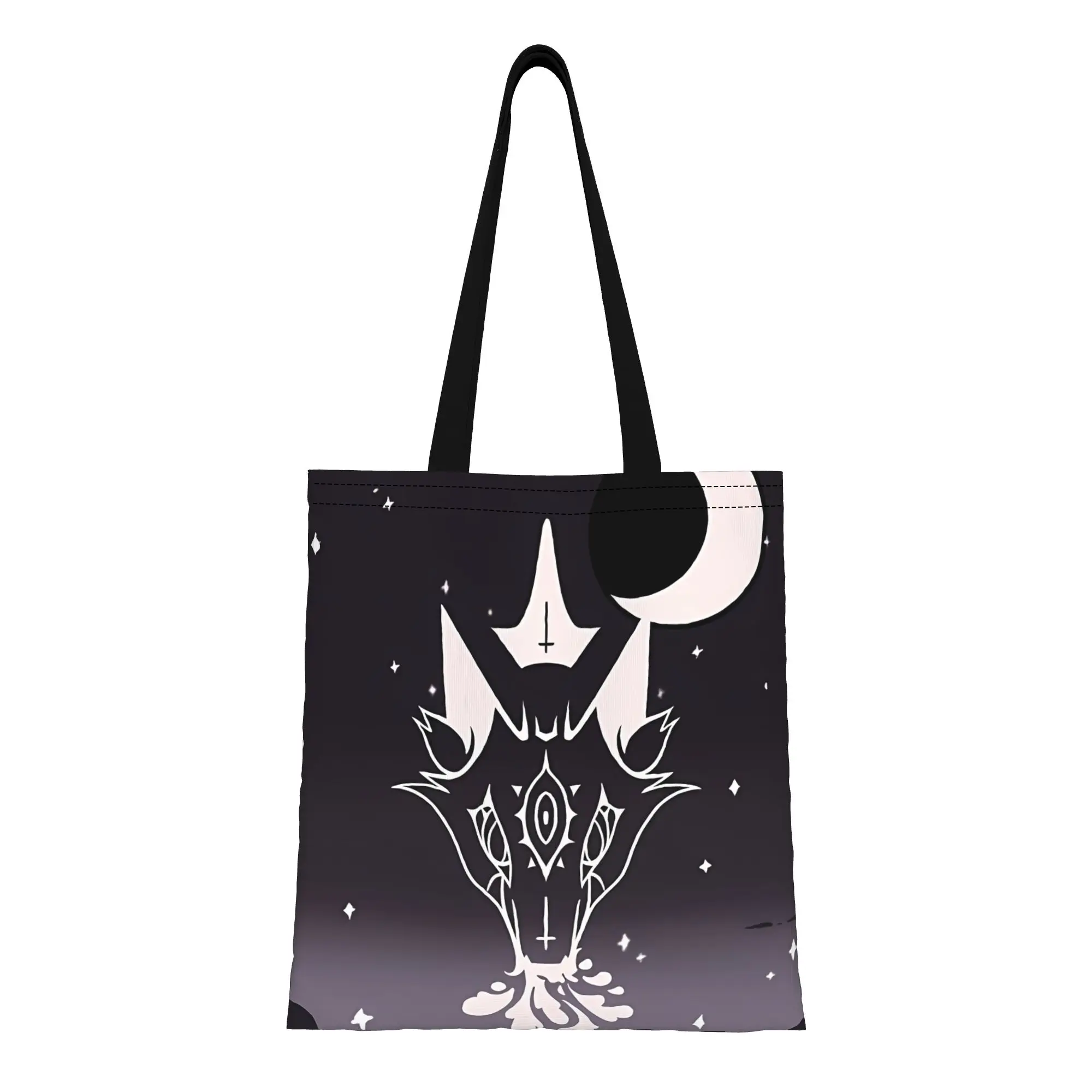 

H-Helluva Boss Loona’S(Updated) Canvas Woman Tote Bag for Shopping Travel Outdoor Shoulder Handbag Graduation Youth Day gift