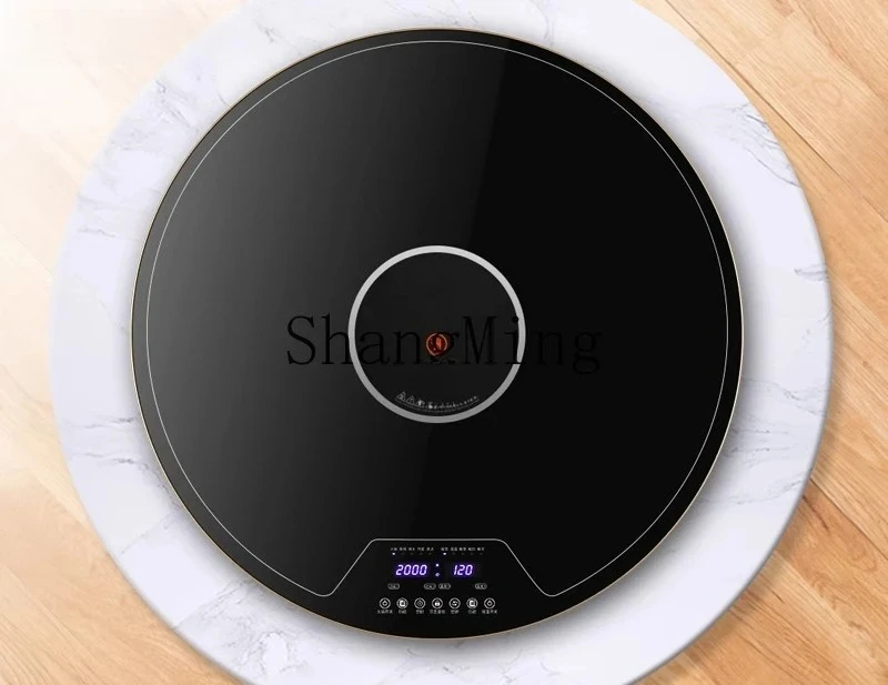 ZYY Household Multifunctional Heating Meal Insulation Board Magnetic Dining Table Round Turntable Electric Ceramic Furnace