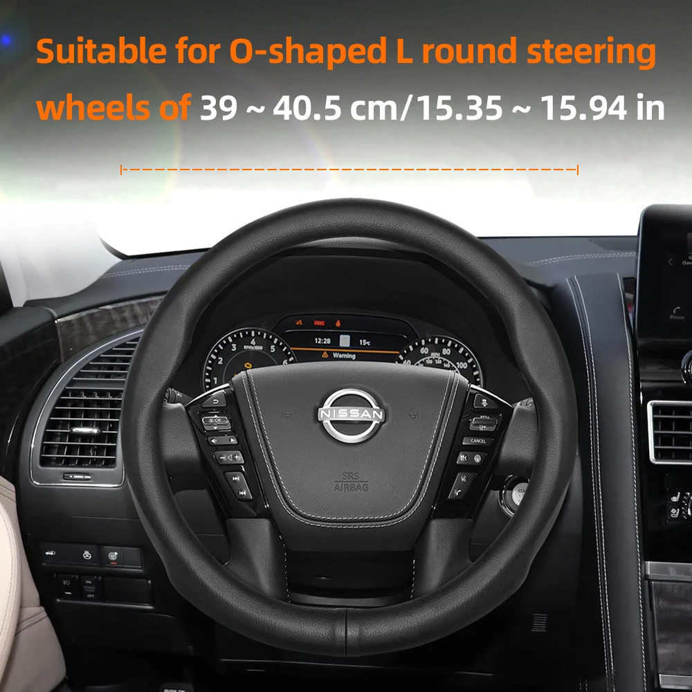 For Nissan Steering Wheel Cover Ultra-Thin Qashqai J10 J11 Juke Tiida Pathfinder R51 Terrano 2 patrol X Trail T31 T32 Note E12