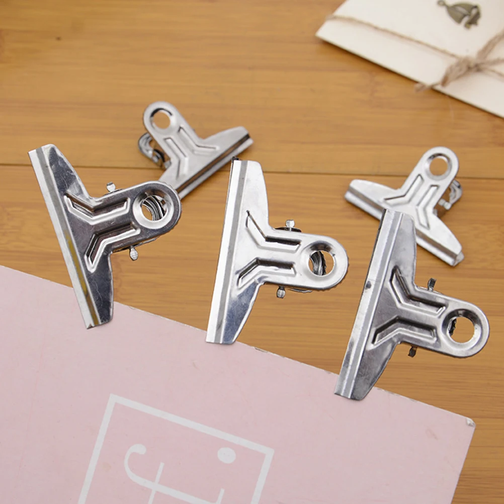 

10 Pcs Stainless Steel Clip Food Storage Clips Chips Sealer Bag for Sealing Bags Packages