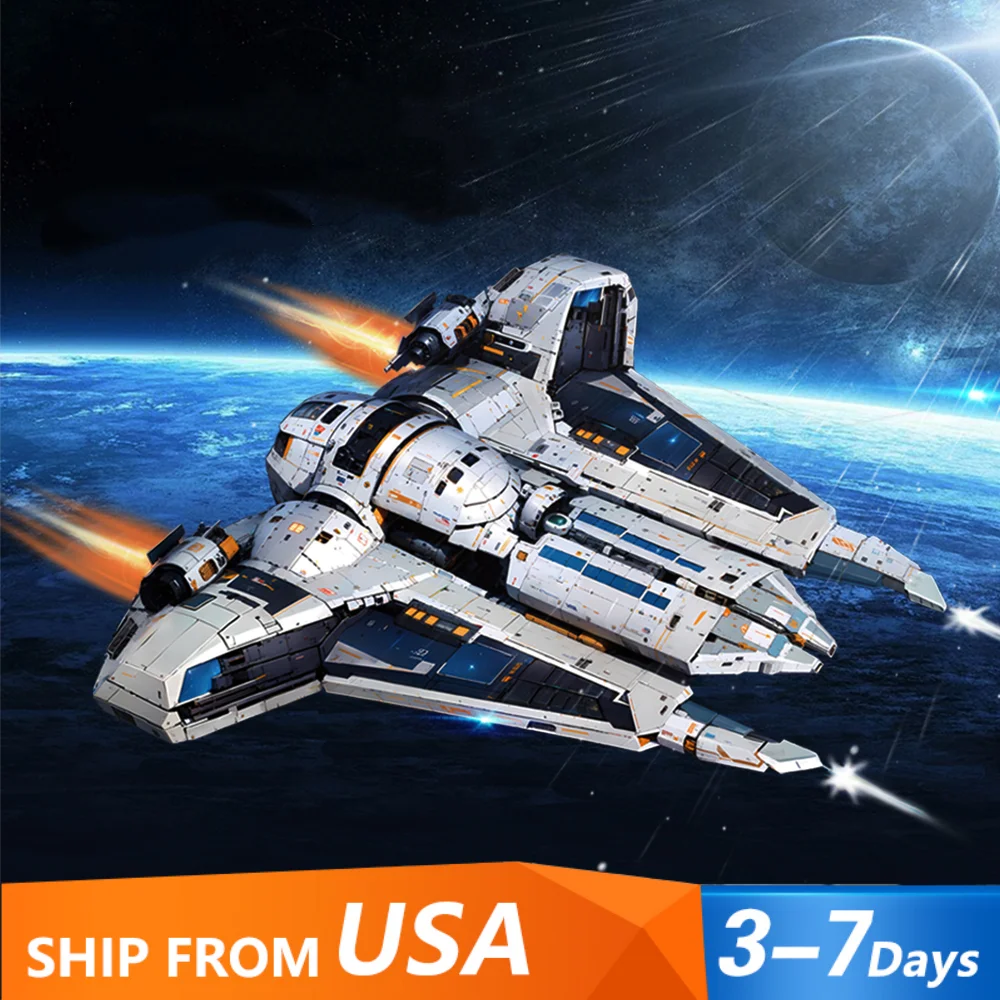 

Movie Star Revenge BAKA33918 Starfighter Spaceship Model Set 2948PCS Collectible Transport Building Blocks Gifts For Kids Adults