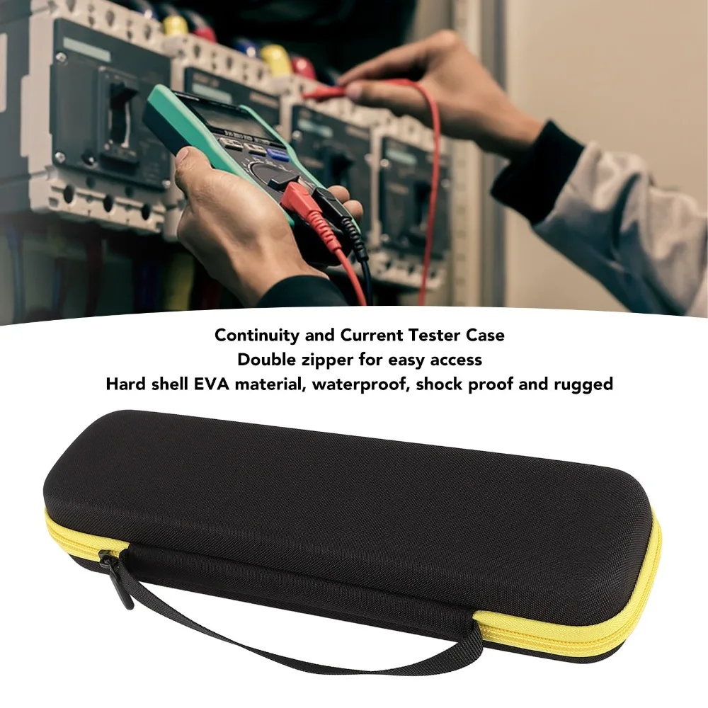 Waterproof Voltage Tester Case Continuity and Current Tester Shockproof Hard Shell Case for Fluke T5-1000 T5-600 T6-1000 T6-600