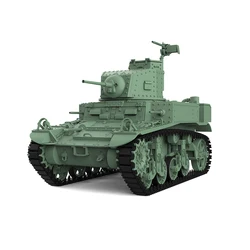 SSMODEL SS504 1/16 1/32 Zestaw modeli wojskowych US M3 Stuart Light Tank