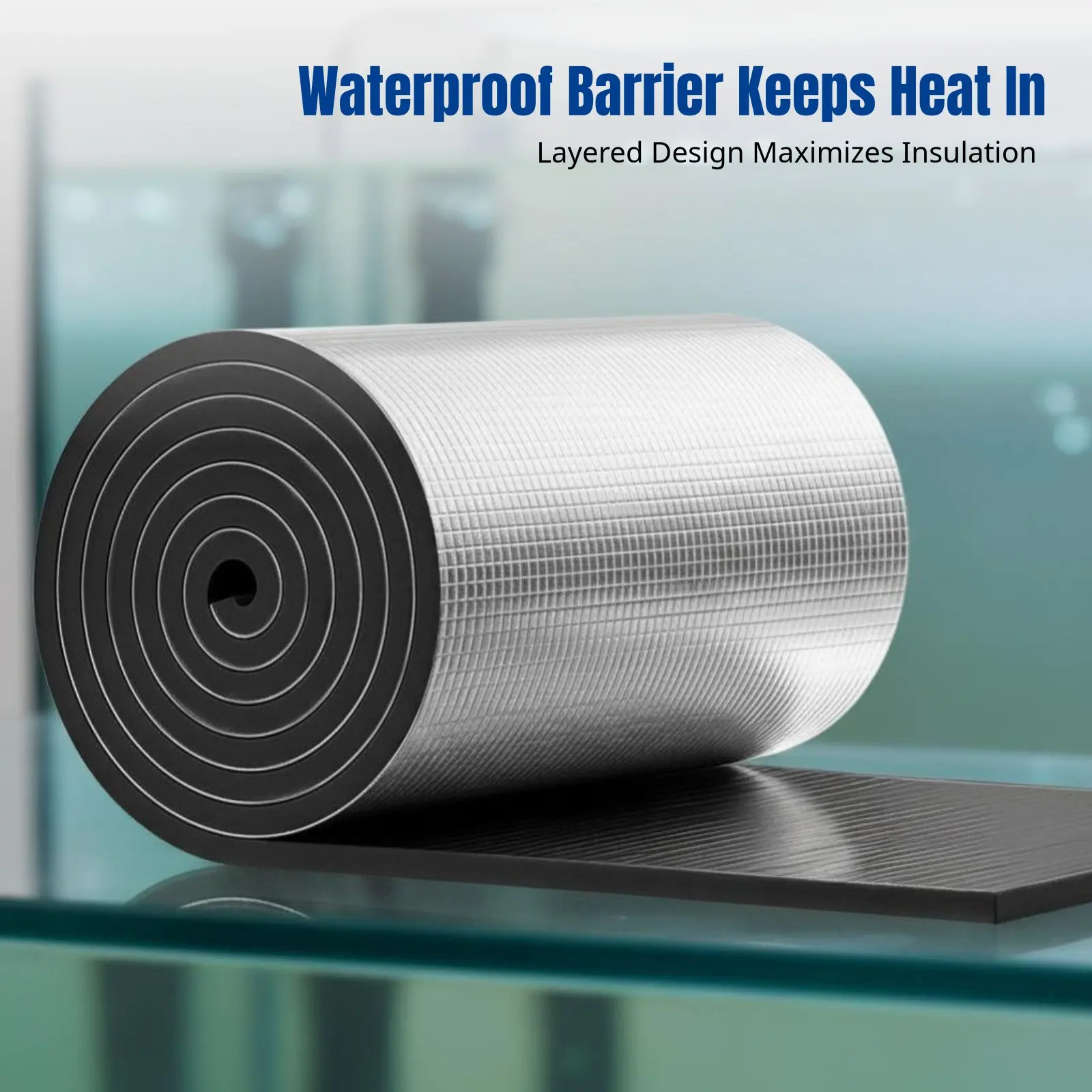 ผ้าห่มกันความร้อนอะลูมิเนียมฟอยล์สำหรับพื้นที่สัตว์น้ำ หนาขึ้น สำหรับฤดูหนาว ใช้ได้ทั้งภายในและภายนอก ประหยัดพลังงาน