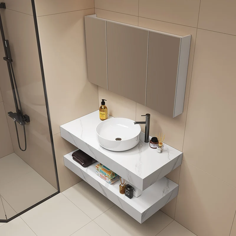 Mirror Perfume Bathroom Cabinet Organizer Storage Toilet Partitions Space Saver Cupboard Decorations Gabinete Hotel Furniture