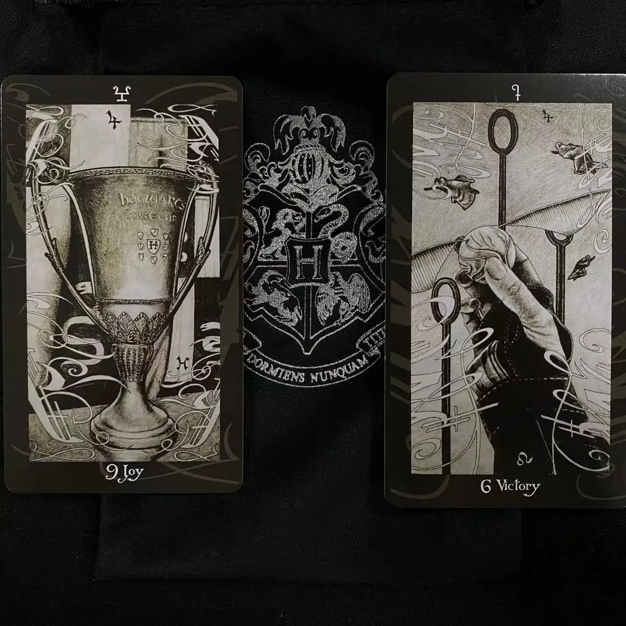 Tarot Deck com Sacos De Veludo, HP, 12x7 cm