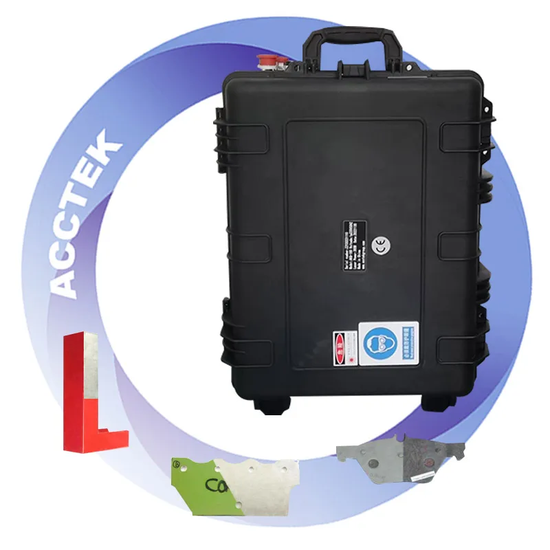 2024 Acctek High Quality Luggage Style 100W/200W JPT Pulsed Portable Hand-held Laser Cleaner Laser Cleaning Machine