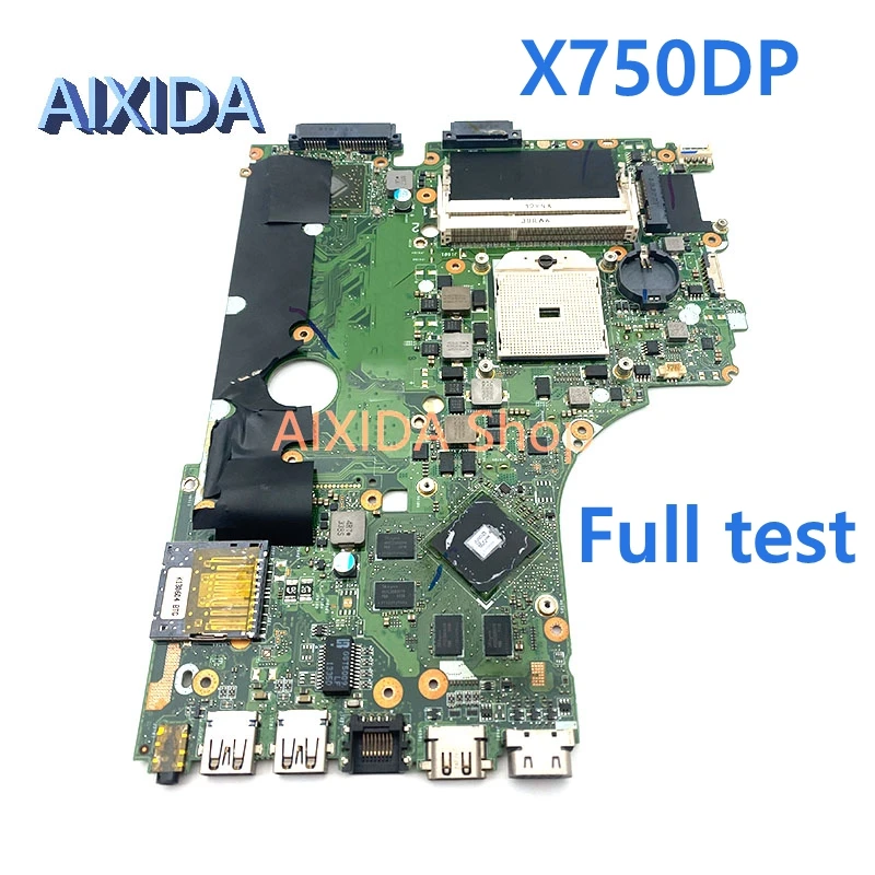 

AIXIDA X750DP REV 2.0 For Asus X550 X550DP K550D X550D K550DP X750DP Laptop Motherboard Socket FS1 DDR3 MAIN BOARD Full tested