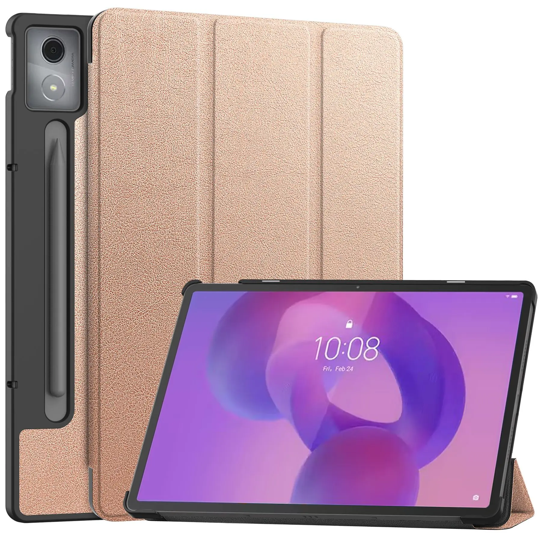 Für Lenovo Idea Tab Pro Fall 12,7 zoll Magnetische Tri-Folding PU Leder Stand Abdeckung Für xiaoxin idea tab pro 2025 tb373fu TB375FC
