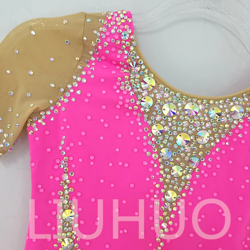 LIUHUO Rhythmic Gymnastics Leotard Competitive Cheerleading Performance For Children