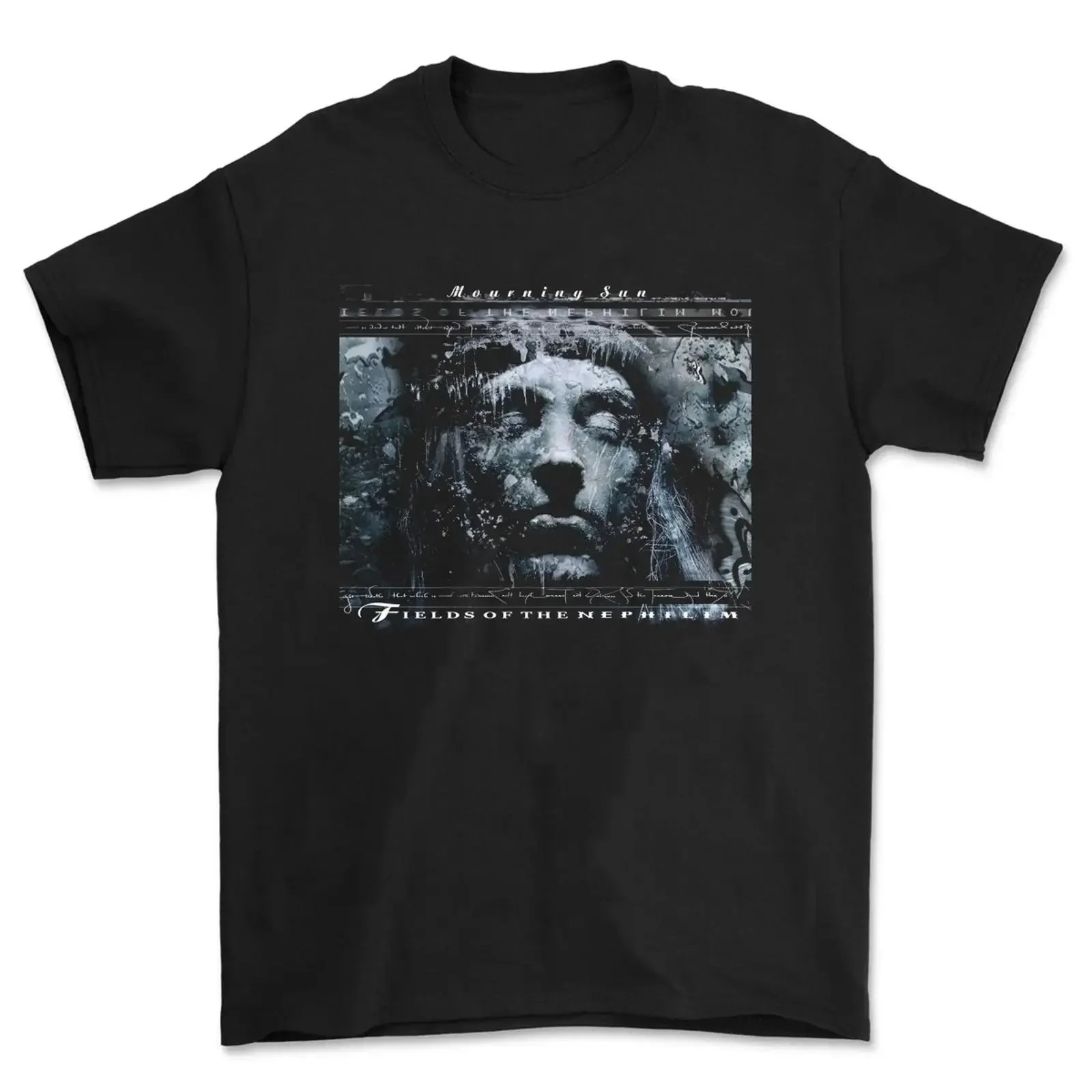 Fields Of The Nephilim Mourning Sun Cotton T Shirt BS031 vintage Washed Unisex Versatile streetwear Casual Soft