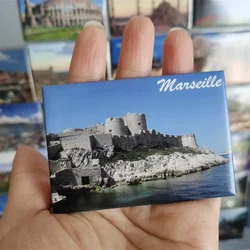 Fridge Magnets Coated Paper Tourist Souvenir Geneva Marseille Budapest Crotia Netherland Iceland Spain Belgium Italy Travel Gift