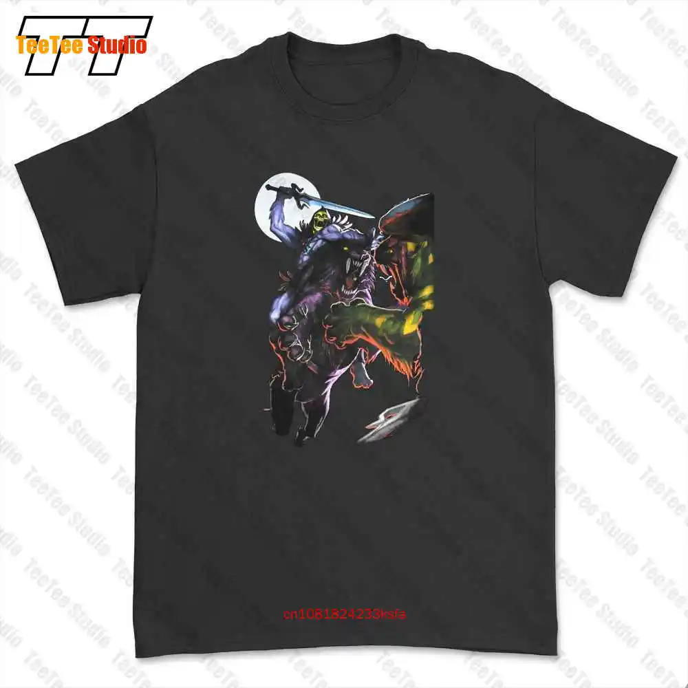 Masters Of The Universe Skeletor Riding Panthor Cartoon T-shirt Tee TDKV