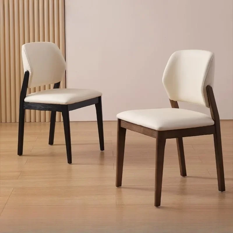 

Nordic Solid Wood Café Chairs Modern Wabi-sabi Style Casual Dining Room Café Chairs Upscale Home Comfort Café Furniture FYCC