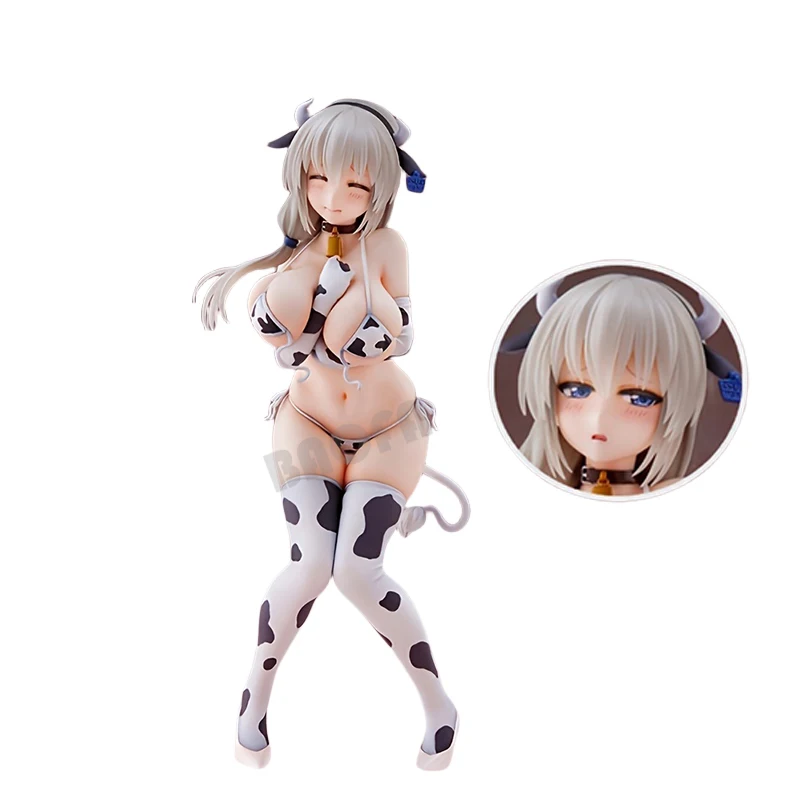 22cm Tsuki Uzaki Cow Pattern Bikini Sexy Anime Girl Figure DreamTech Uzaki-chan wa Asobitai! Action Figure Anime Adult Model Toy