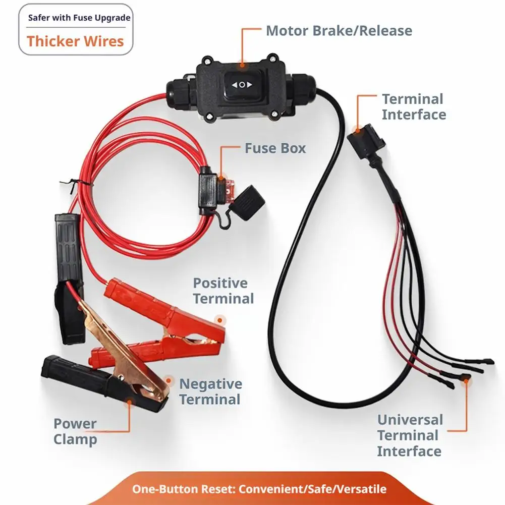 12V 24V Car DC Motor Test Tool Caliper Release Power Clamp Forward Reverse Control Automotive Window Wiper Blower Diagnostic