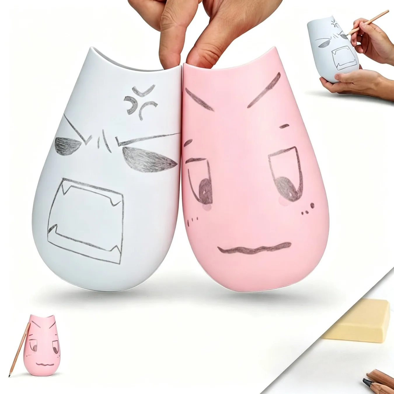 2 colors Voice Creative Scream Damper For Vocal Warm-ups Portable Soundproof Jar Vocal Dampener For Singers Actors Performers