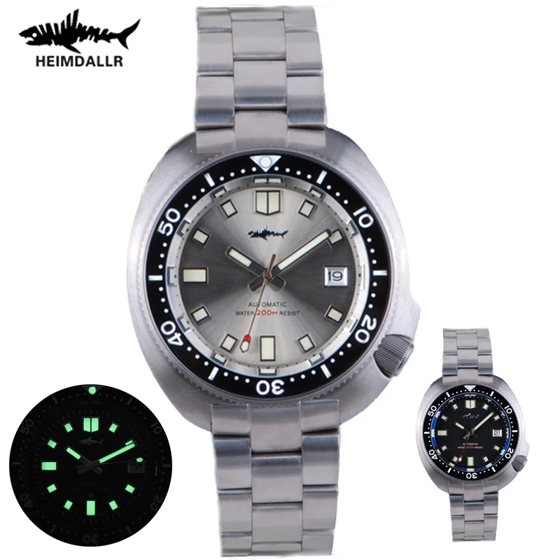 

Heimdallr Titanium Dive Watch 200m Waterproof Sapphire crystal Watch Titanium Strap NH35 Automatic Mechanical diving Mens Watch