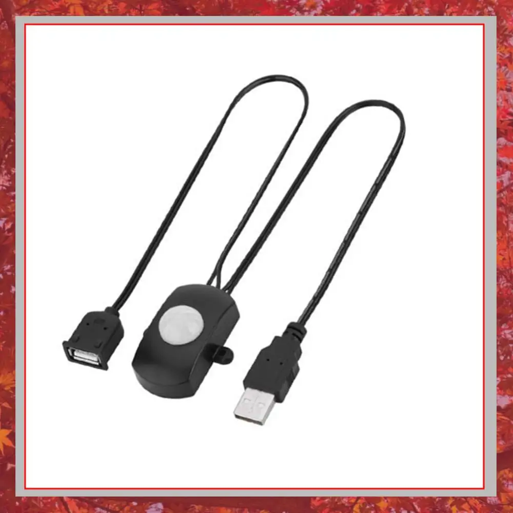 PIR Infrared Motion Switch USB Interface Body Infrared Detector Switch Practical Eco-friendly Adjustable for LED Strip Light