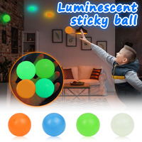 4.5cm Fluorescence Luminous Sticky Ball Anti Stress Decompression Glow Pop In The Dark for Kids Children Gift Party Event Supply