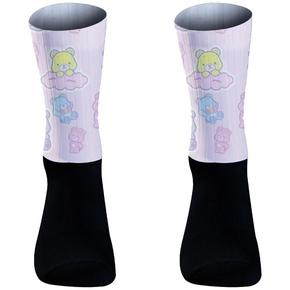 2026 جديد الرجال النساء تنفس الطريق دراجة الرياضة في الهواء الطلق سباق الجوارب الكرتون الدراجات الجوارب #2