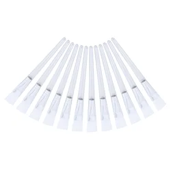 12PCS Professional Facial Mask Transparent Crystal Rod Face Applicator Brush for Face Mask Application or Cosmetology