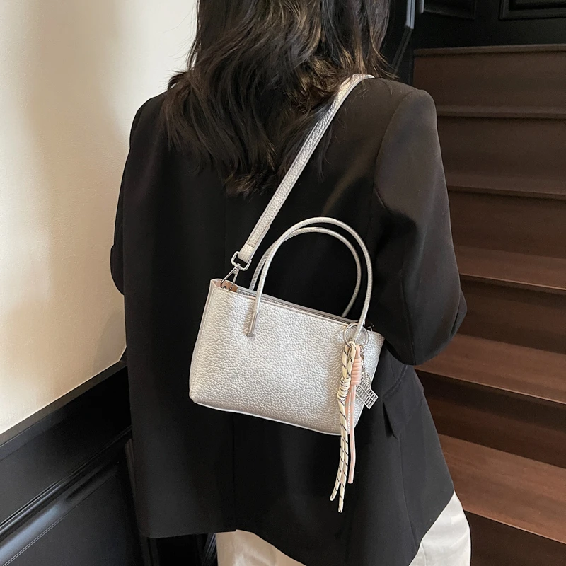 Elegant Leather Tote Bags Crossbody Shoulder Bag For Women Ladies Messenger Handbag By Luxury Brand