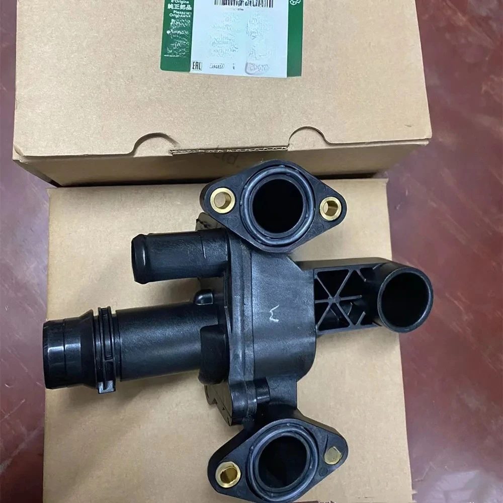 LR073372 4H2Q8592BF Engine Coolant Thermostat Water Outlet For Land Rover Discovery 3/4 Range Rover Sport Jaguar XF S-Type
