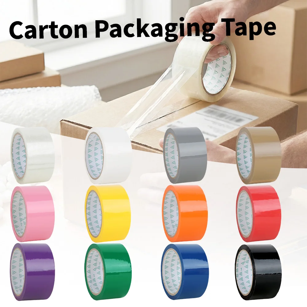 13-Color Strong Adhesive BOPP Packaging Tape – 4.8cm X 50m, 48u, High Tack & Residue-Free, Ideal for Shipping, Sealing, Crafting