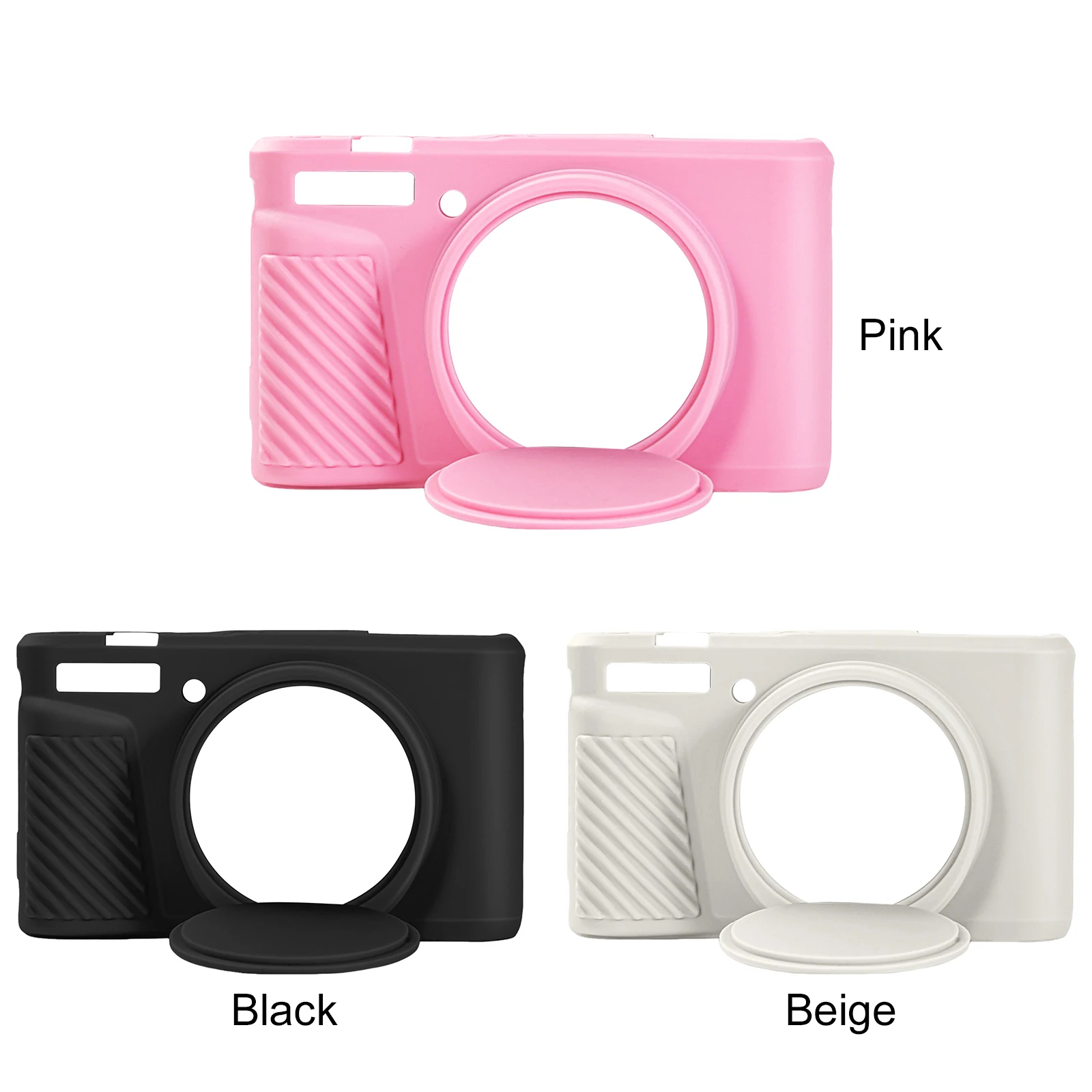for Canon PowerShot SX740 HS/SX730 HS Soft Silicone Case with Removable Lens Cover Rubber Camera Bag Skin Anti-Scratch Slim Fit