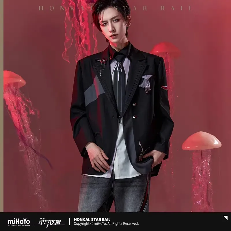 [Genuine] Evernight Theme Impression Blazer Honkai Star Rail March 7th Cosplay Costumes Adult Coat Jacket Acrylic Pendant Gifts