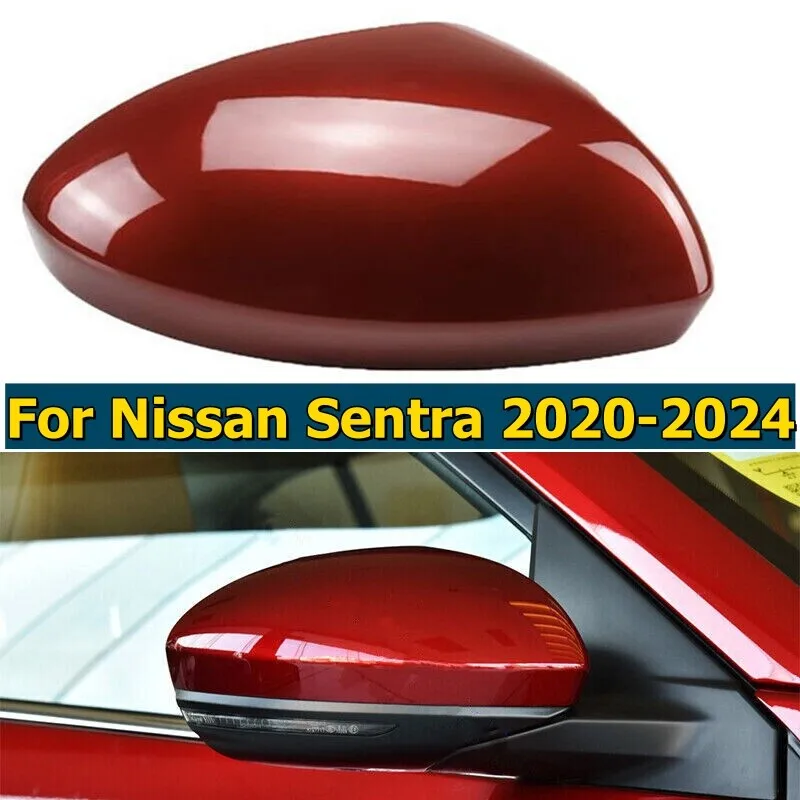 

Red Right Passenger Side Mirror Cover Replace Cap For Nissan Sentra 2020-2024