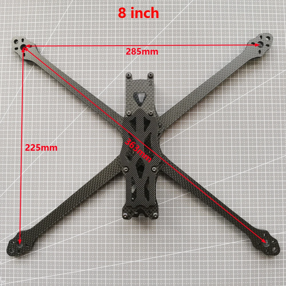 APEX HD Carbon-Faser FPV-Rahmen Freestyle 5/6/7 Zoll Renndrohnen-Teile für 19/20mm Kamera | DJI Air Unit/VISTA VTX Kit/Analog